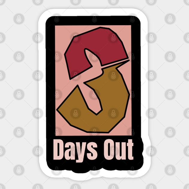 3 DAYS OUT LOGO tshirt Sticker by 3DaysOutCloth